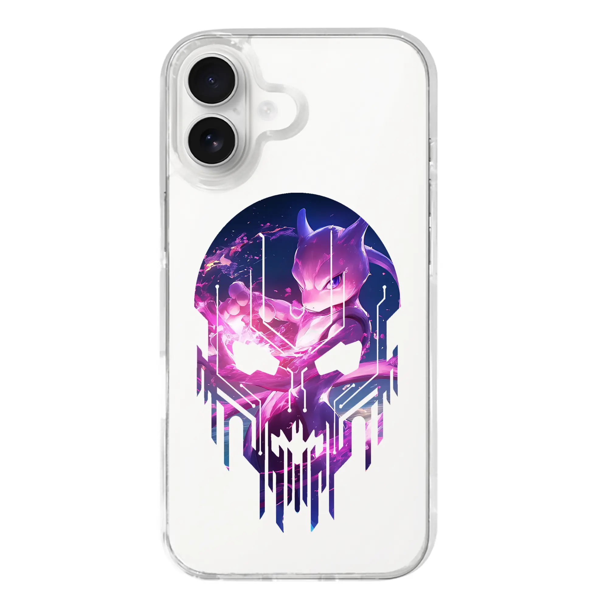 ポケモン グッズ,ミュウツー - iPhone 17シリーズ 透明スマホケース – 薄型・耐衝撃・精密フィット保護カバー